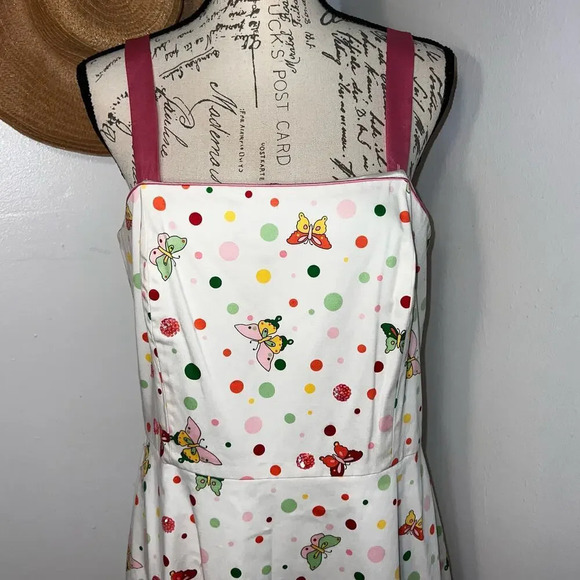 Michelle Antonelli,14 whimsical sleeveless, polkadot butterfly sequence skater - Picture 4 of 11